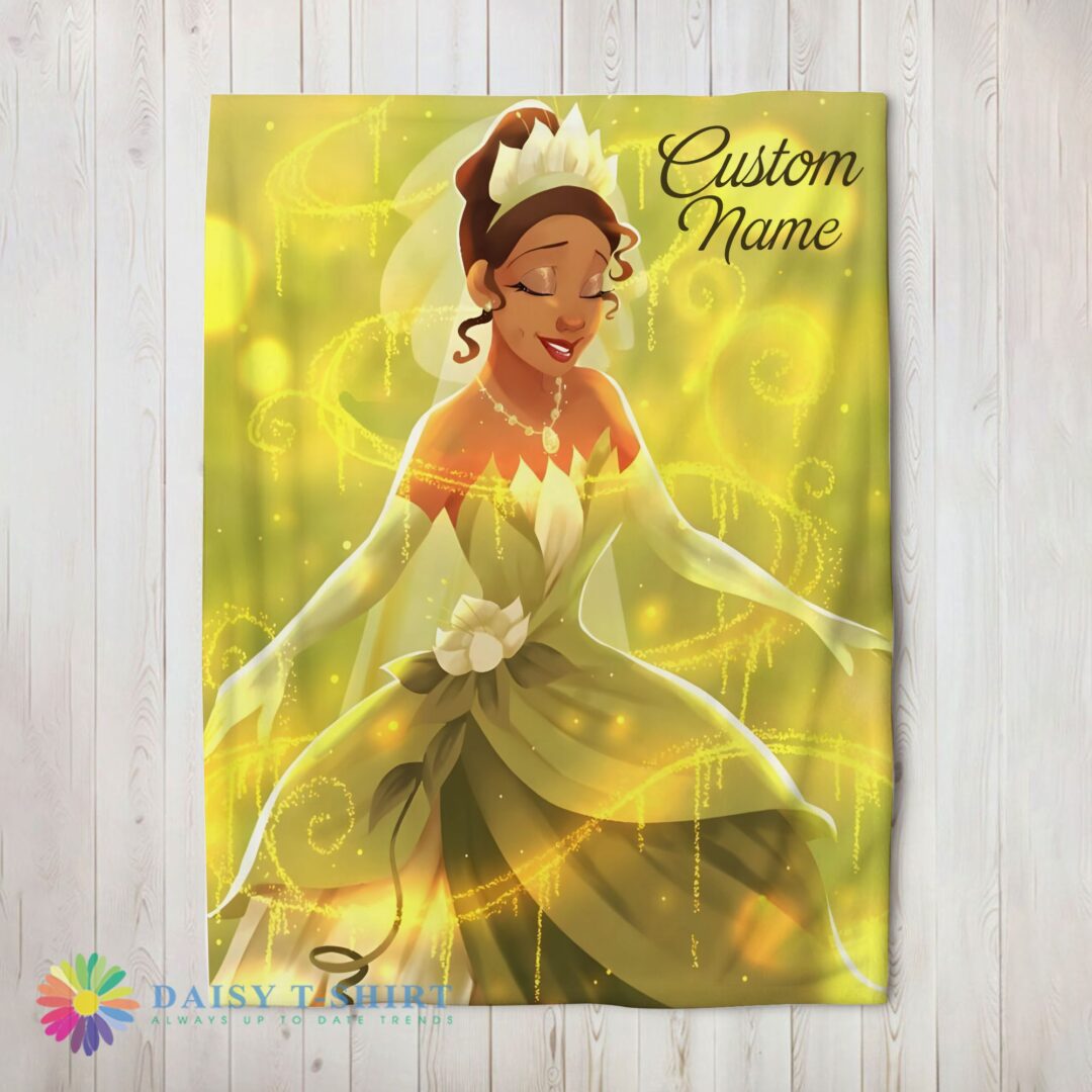 Awesome Cute Disney Tiana Princess The Princess and the Frog Blanket Fleece Customized Blanket-mk-01 (2)