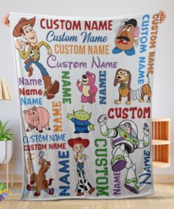 Awesome Cute Disney Toy Story Cartoon Characters Blanket Fleece Customized Blanket
