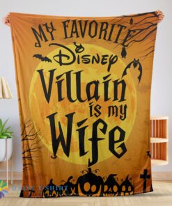 Awesome Cute Disney Villain Wife Halloween Blanket Cozy Funny and Unique Blanket