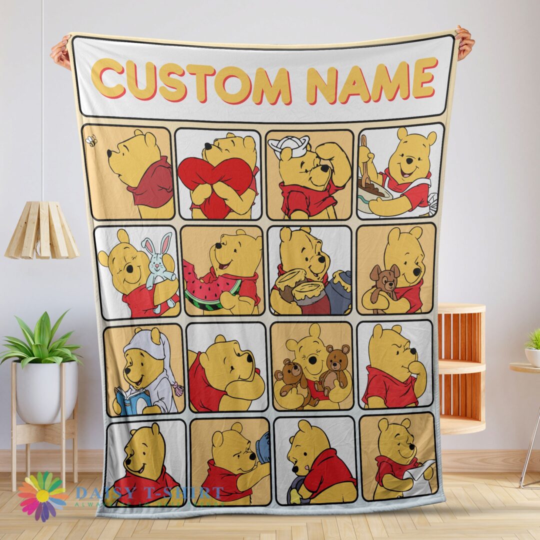 Awesome Cute Disney Winnie The Pooh Cute Pooh Customize Blanket