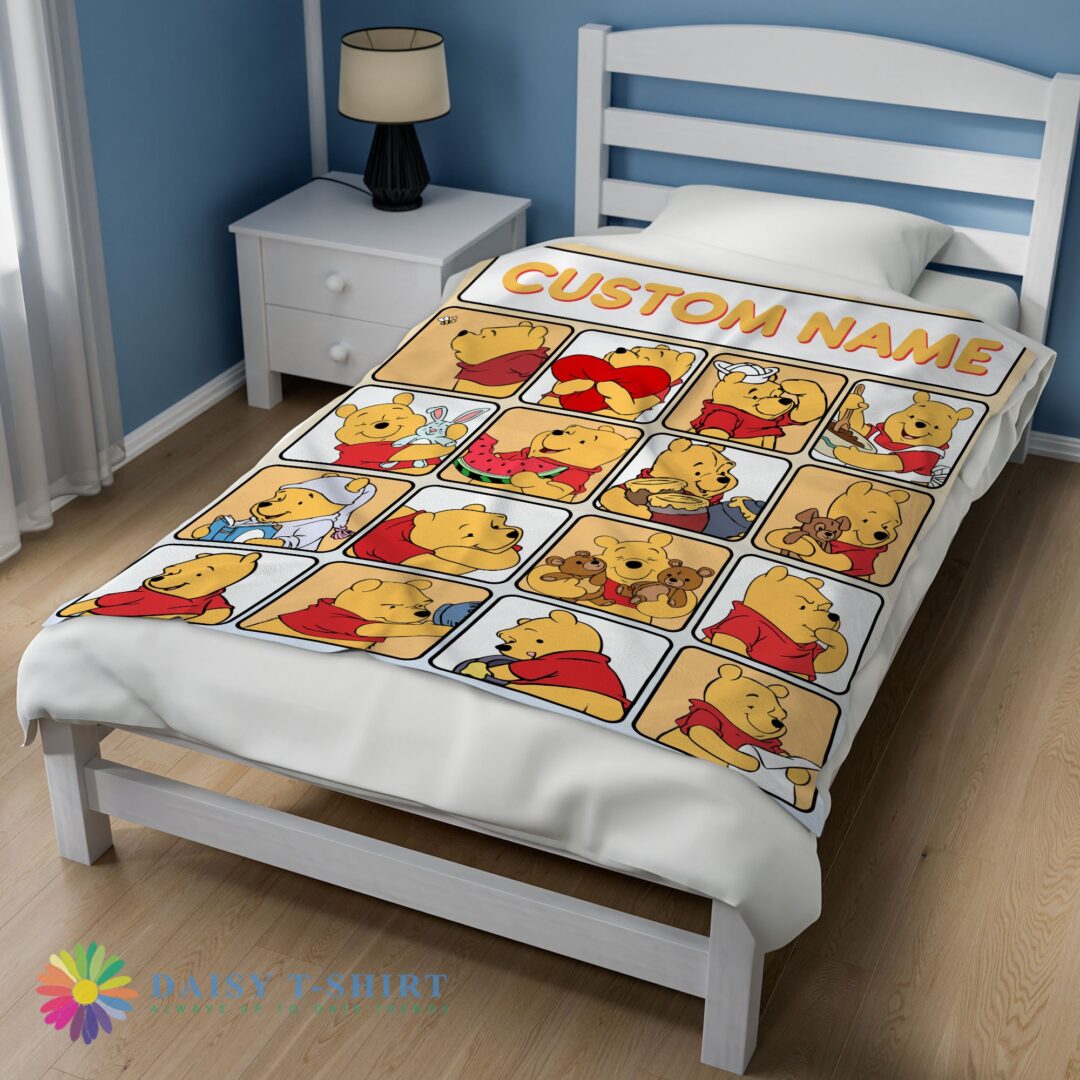 Awesome Cute Disney Winnie The Pooh Cute Pooh Customize Blanket