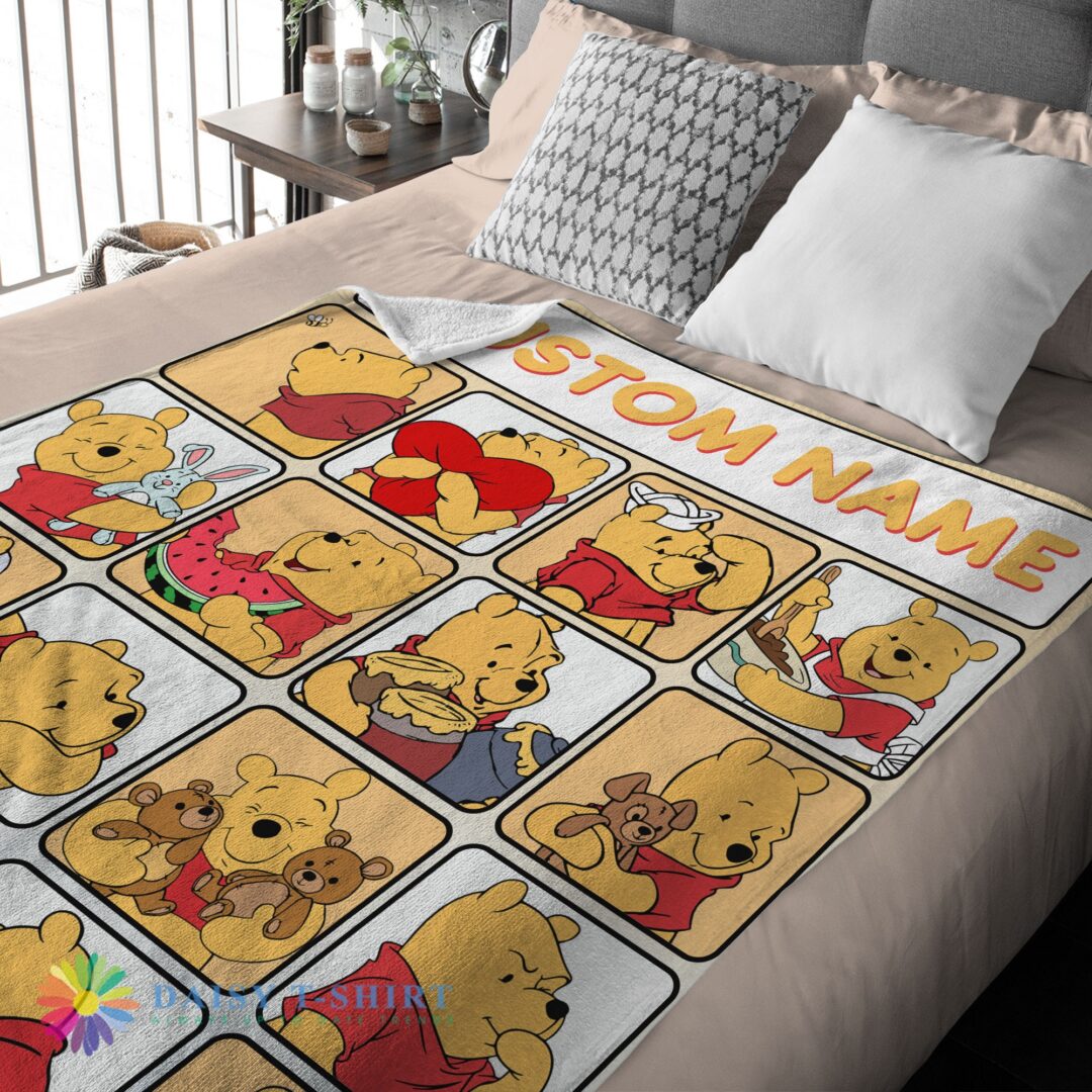 Awesome Cute Disney Winnie The Pooh Cute Pooh Customize Blanket