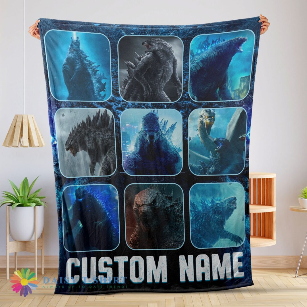 Awesome Cute Hot King Of The Monsters Godzilla Blanket Fleece Customized Blanket-mk-01 (1)