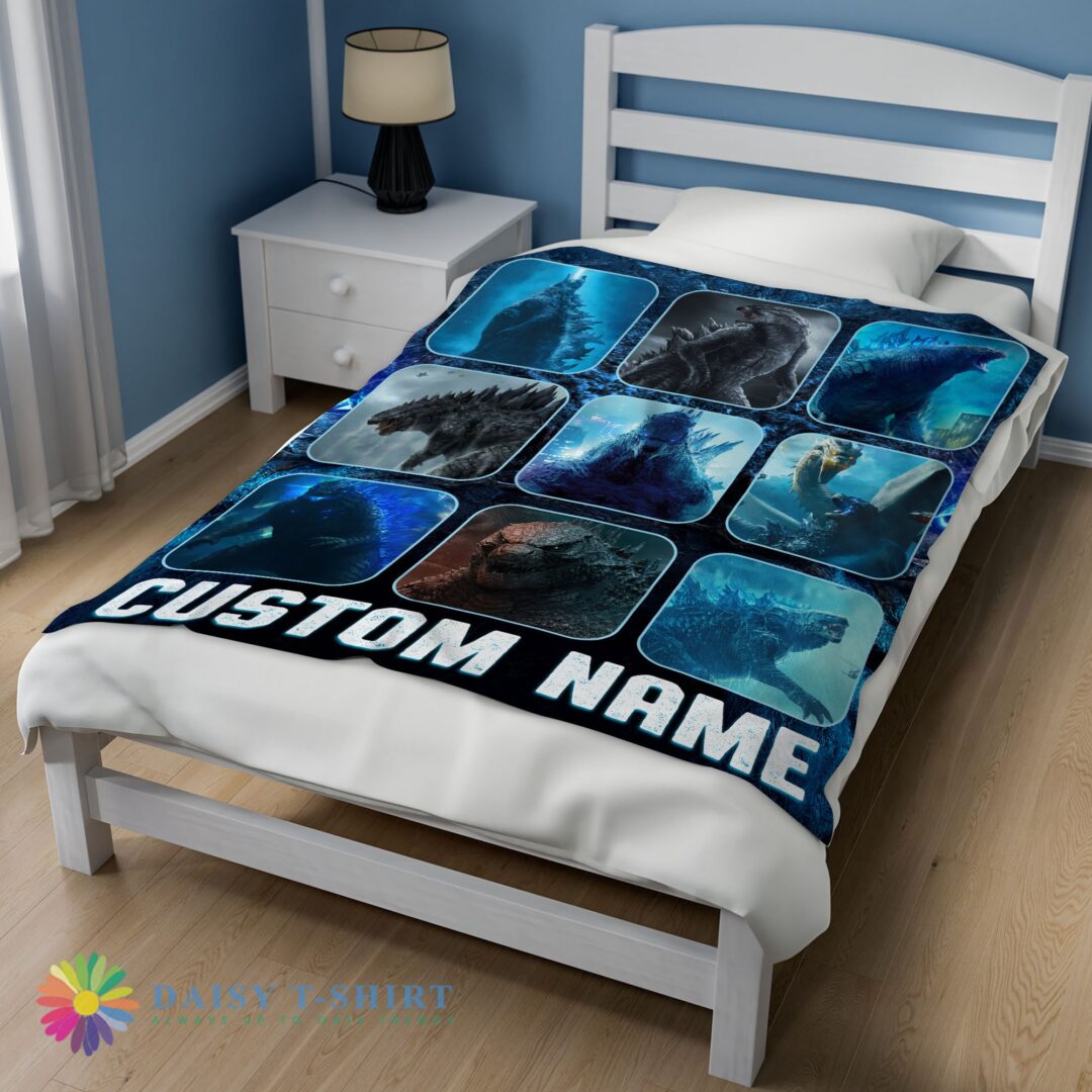 Awesome Cute Hot King Of The Monsters Godzilla Blanket Fleece Customized Blanket-mk-01 (2)