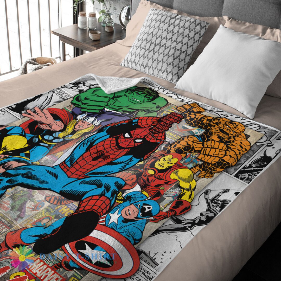 Awesome Cute Hot Marvel Comics Superhero Blanket Fleece Customized Blanket
