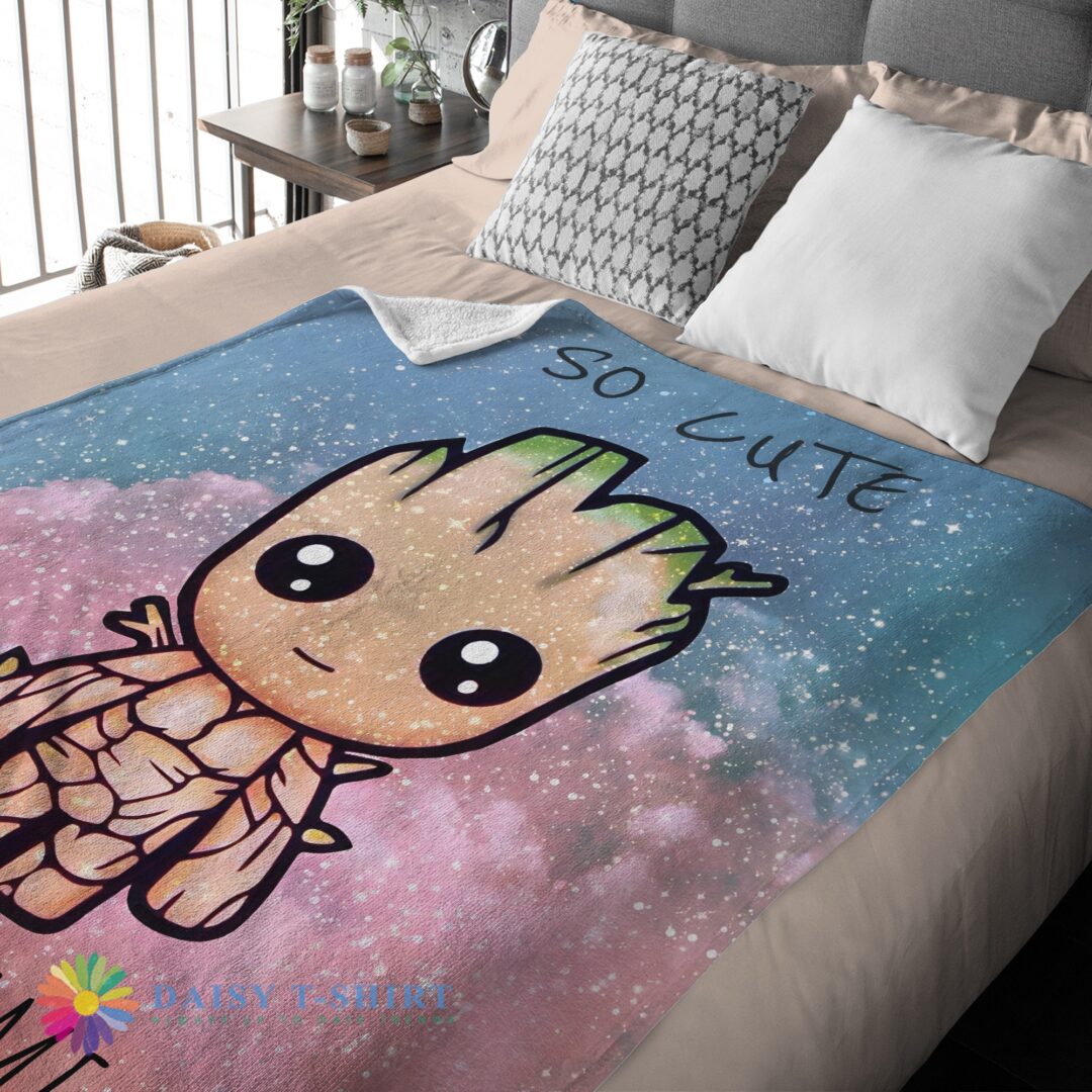 Awesome Cute Hot Marvel SuperHero Baby Groot And Friends Birthday Cute Blanket Fleece Custom-mk- (3)