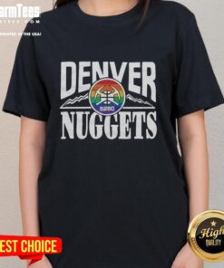Awesome Denver Nuggets City Edition 2025 ladies tee featuring vibrant team colors and stylish design for female fans.