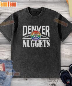 Awesome Denver Nuggets City Edition 2025 washed t-shirt featuring vibrant team colors and logo for fans and collectors.