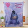 Awesome Disney Cartoon Winnie The Pooh Eeyore Cute Blanket Fleece Customized Blanket