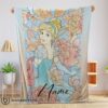Awesome Disney Cinderella Elegant Princess Bloom Blanket Fleece Customized Blanket