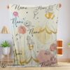 Awesome Disney Elegant Princess Belle Pretty Blanket Fleece Customized Blanket