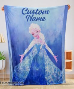 Awesome Disney Frozen Magic Elsa Blanket Fleece Customized Blanket