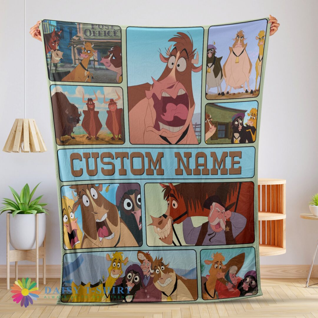 Awesome Disney Home On The Range Poster Blanket Fleece Customized Blanket