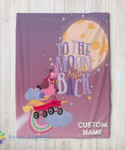 Awesome Disney Inside Out Bing Bong To The Moon And Back Blanket Fleece Customized Blanket
