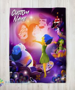 Awesome Disney Inside Out Family Unite Blanket Fleece Customized Blanket