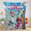 Awesome Disney Junior SuperKitties Chibi Cute Fleece Blanket Customize Blanket