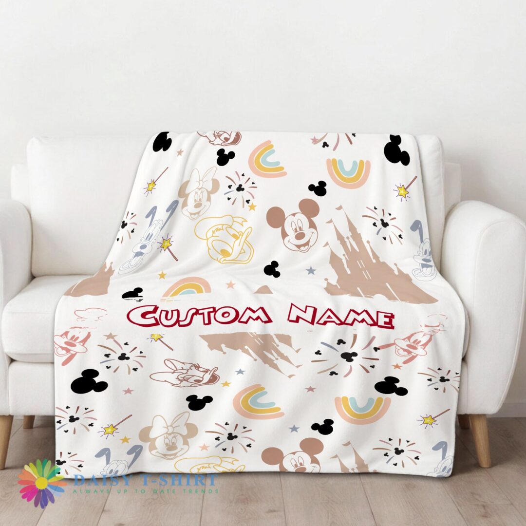 Awesome Disney Mickey Mouse & Friends Magical Mouse Castle Blanket Fleece Customized Blanket-mk-01 (1)