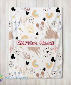 Awesome Disney Mickey Mouse & Friends Magical Mouse Castle Blanket Fleece Customized Blanket