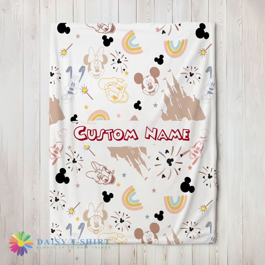 Awesome Disney Mickey Mouse & Friends Magical Mouse Castle Blanket Fleece Customized Blanket-mk-01 (2)