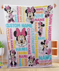 Awesome Disney Minnie Mouse Blanket Fleece Customized Blanket
