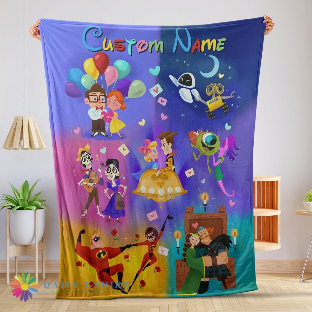 Awesome Disney Pixar Cartoon All Story Velveteen Cute Blanket Fleece Customized Blanket-mk-01 (1)