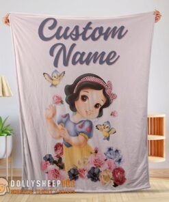 Awesome Disney Snow White Princess Blanket Fleece Customized Blanket