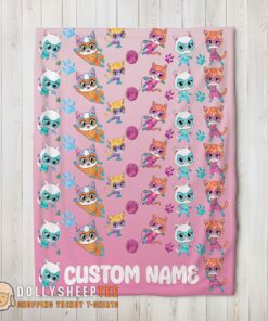 Awesome Disney SuperKitties Squad Purr-fect Heroes Blanket Fleece Customized Blanket