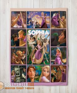 Awesome Disney Tangled Collage Blanket Fleece Customized Blanket