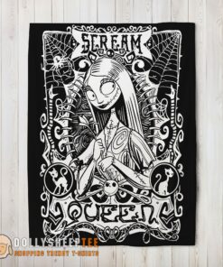 Awesome Disney The Nightmare Before Christmas Sally Scream Queen Blanket Fleece Customized Blanket