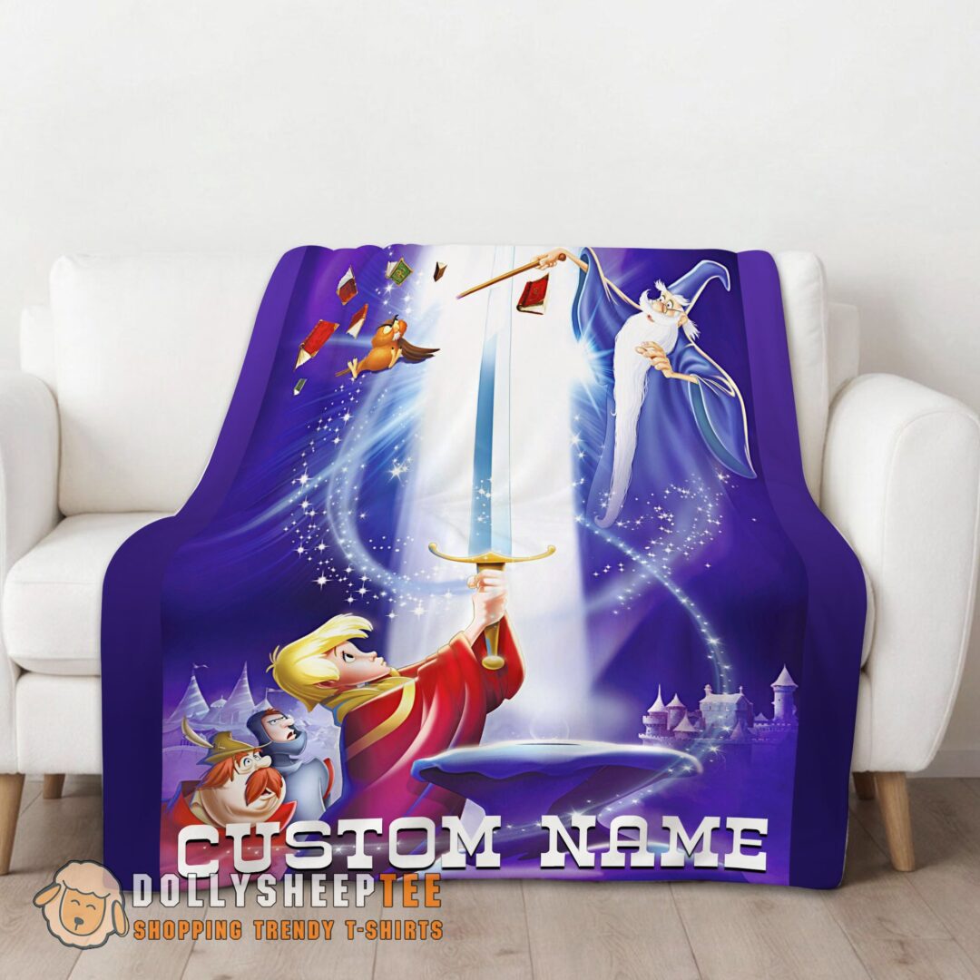 Awesome Disney The Sword In The Stone Legendary Blanket Fleece Customized Blanket-mk-01 (1)