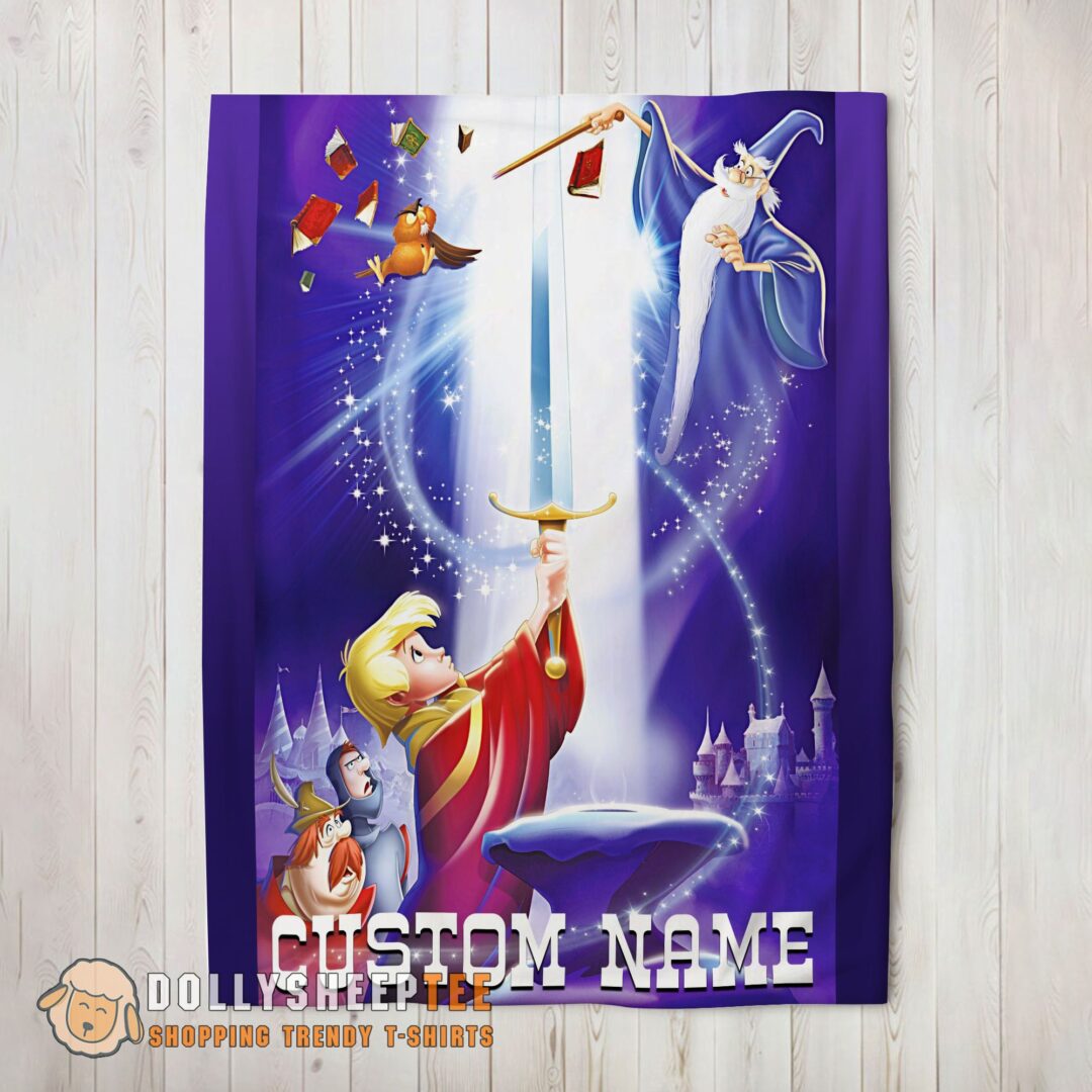 Awesome Disney The Sword In The Stone Legendary Blanket Fleece Customized Blanket-mk-01 (2)