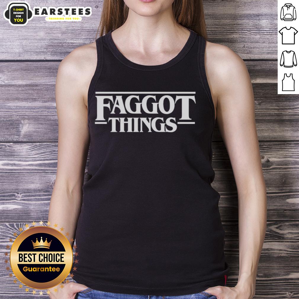 awesome-faggot-things-tank-top Awesome Faggot Things tank top featuring bold graphic design and vibrant colors, perfect for casual summer wear.