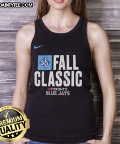Awesome Fall Classic Toronto Blue Jays 2025 World Series tank top featuring vibrant team colors and stylish design.