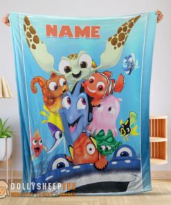Awesome Finding Nemo With Friends Blanket Fleece Customized Blanket