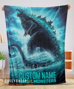 Awesome Godzilla King Of The Monsters Blanket Fleece Customized Blanket