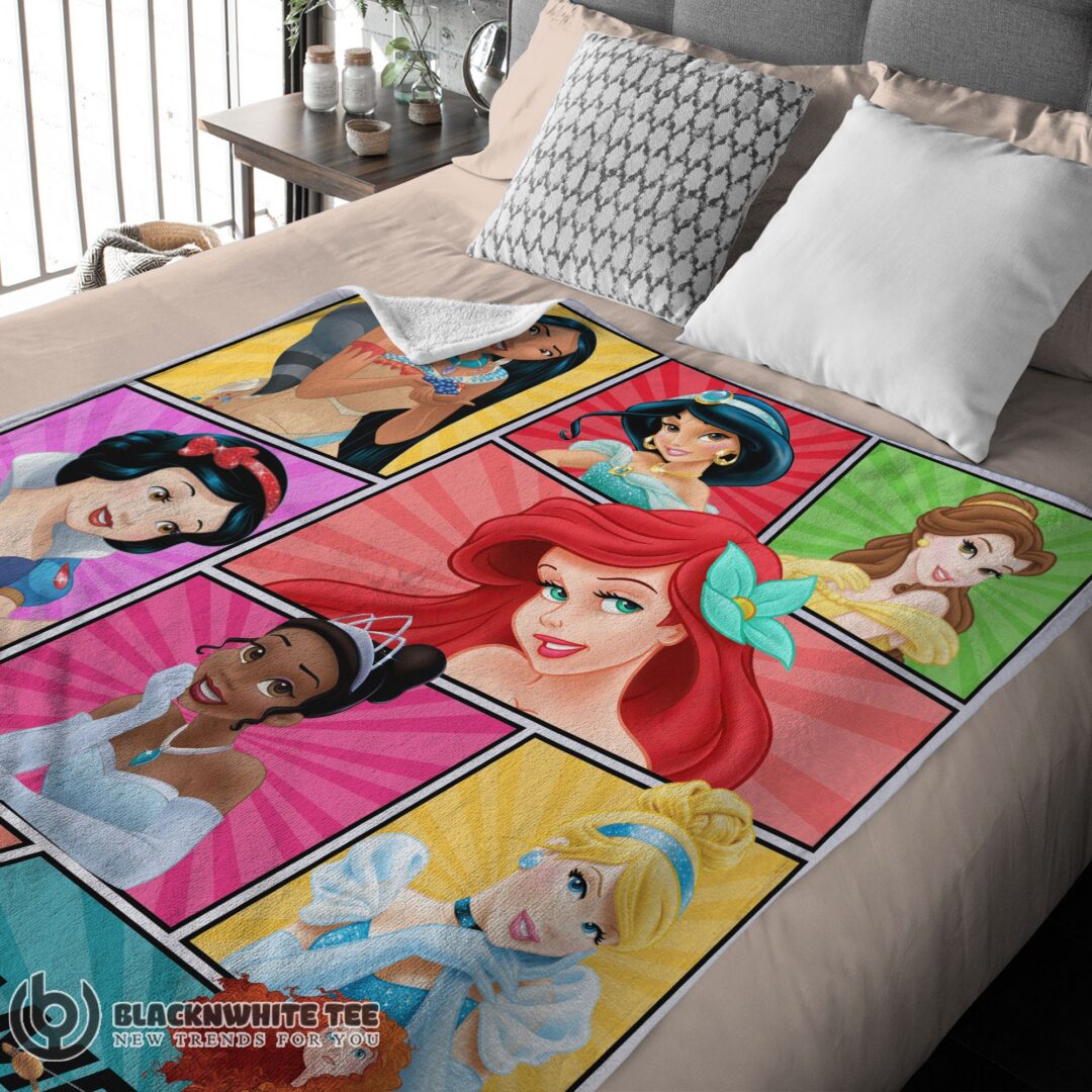 Awesome Good Personalized Disney Princess Blanket Fleece Customized Blanket