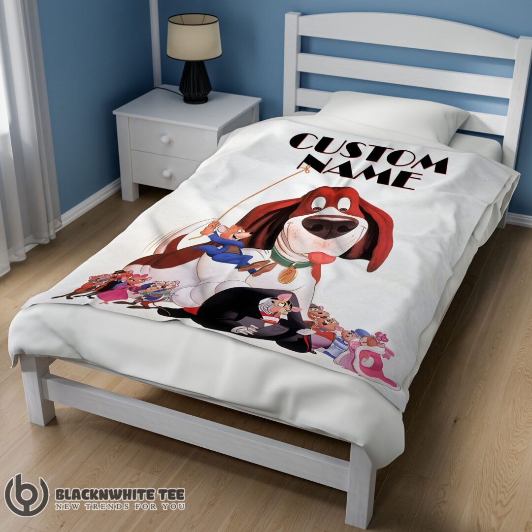 Awesome Good Personalized The Great Mouse Detective With Friends Blanket Fleece Customized Blanket-mk- (5)