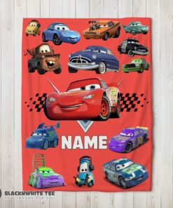 Awesome Good Pixar Cartoon Cars Character Blanket Fleece Customized Blanket