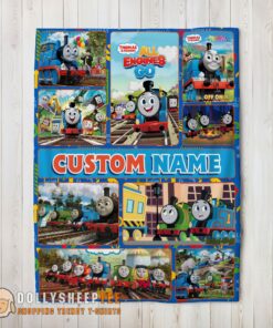 Awesome Good Thomas & Friends Collage Blanket Fleece Customized Blanket