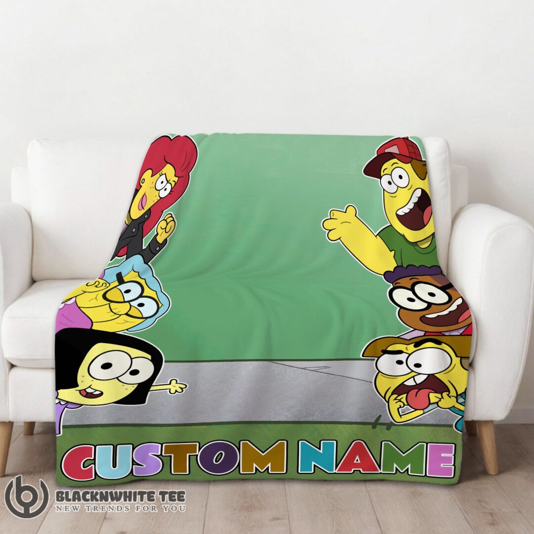 Awesome Happy Disney Big City Greens Peeking Family Blanket Fleece Customized Blanket-mk-01 (1)