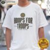 Awesome Hoops For Troops Detroit Pistons Basketball T-Shirt featuring vibrant team colors and logo for fans.