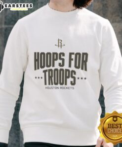 Awesome Hoops For Troops Houston Rockets Basketball T-Shirt - Image 5