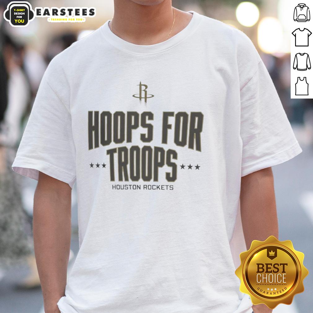awesome-hoops-for-troops-houston-rockets-basketball-t-shirt-1 Alt Text: Awesome Hoops For Troops Houston Rockets Basketball T-Shirt featuring team logo and vibrant design.