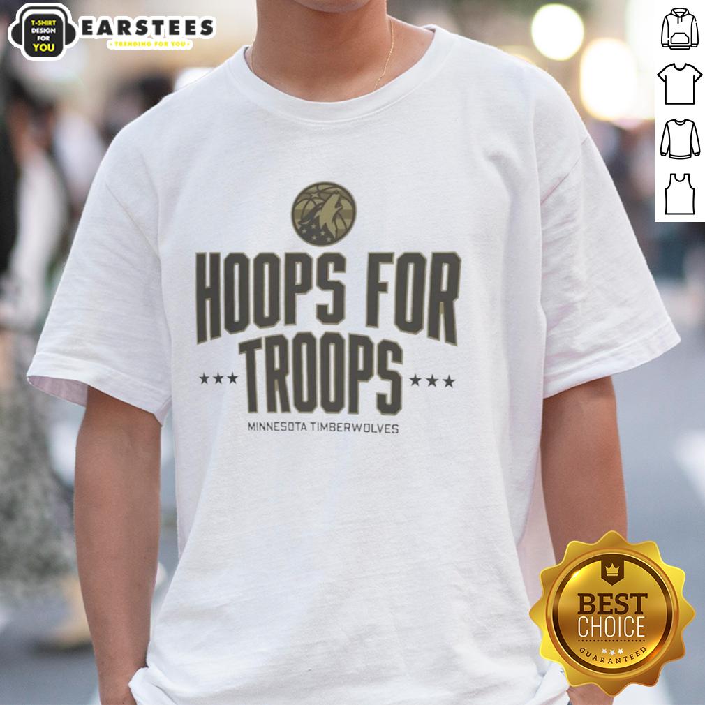 awesome-hoops-for-troops-minnesota-timberwolves-basketball-t-shirt-1 Awesome Hoops For Troops Minnesota Timberwolves Basketball T-Shirt featuring team logo and vibrant design for fans.
