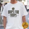 Awesome Hoops For Troops Washington Wizards Basketball T-Shirt featuring team logo and vibrant colors, perfect for fans.