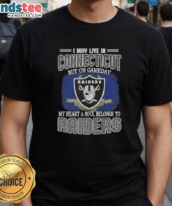 Alt Text: Awesome Raiders T-Shirt for fans in Connecticut, showcasing pride on game day with a bold design and slogan.