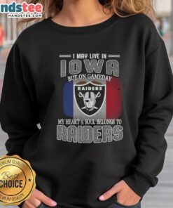 Awesome sweatshirt for Iowa fans showcasing Raiders pride on game day with a stylish design and comfortable fit.