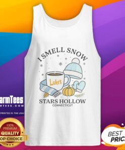 Awesome I Smell Snow tank top featuring a festive design, perfect for Christmas in Stars Hollow, Connecticut.