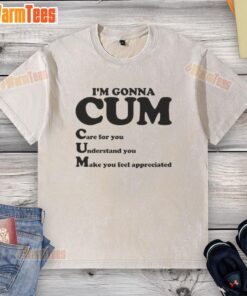 Awesome I'm Gonna Cum 2025 washed t-shirt showcasing a trendy design for casual wear and unique style.