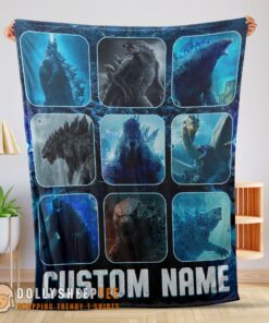 Awesome King Of The Monsters Godzilla Blanket Fleece Customized Blanket